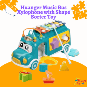 Huanger Music Bus Xylophone with Shape Sorter Toy