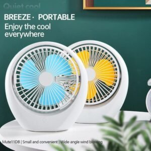 Adjustable Quiet Mini Portable Fan: USB Powered for Desk, Home, Car & Camping