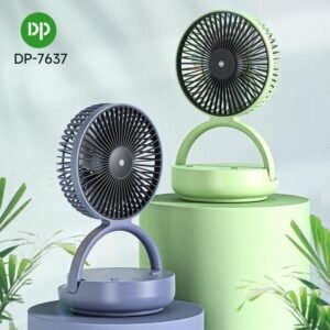DP7637: Automatic Rotating Table Fan with LED Light (Mini)