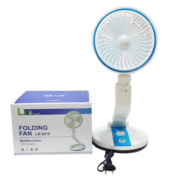 LR 2018 Table Fan, Small Portable Desktop Fan with 21 SMD Light Strong Wind, Quiet Operation Personal Mini Fan (4)