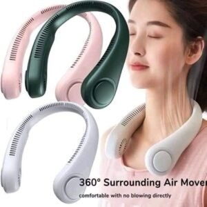 Mini Neck Portable Air Cooler Fan Hanging Rechargeable Summer Sport Fan (1)